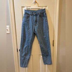 SHEIN blue 90s mom jeans